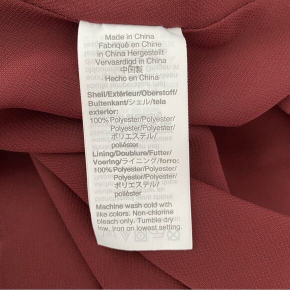 Madewell Long Sleeve Crossover Midi Dress Clipdot Spring Prairie Size medium - Picture 10 of 11